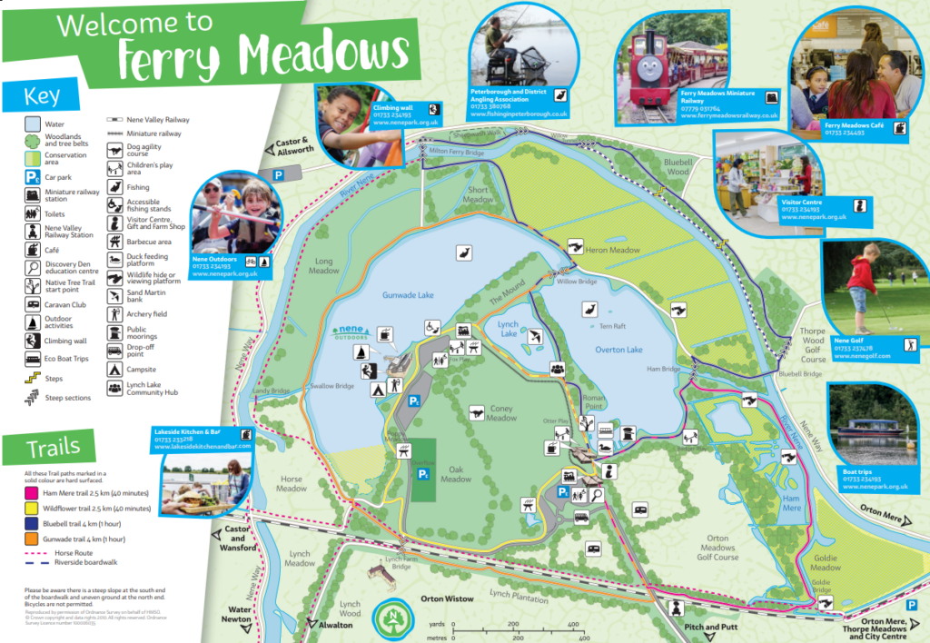 Ferry Meadows Country Park Map